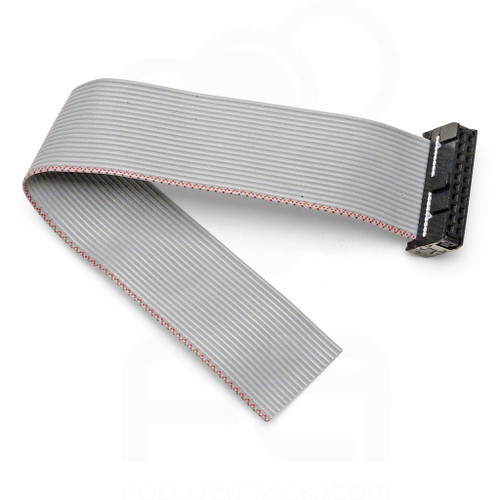 Single Side 6-inch Flat Ribbon Floppy PVC Drive Cable with 20-Pin (2x10) Female Header