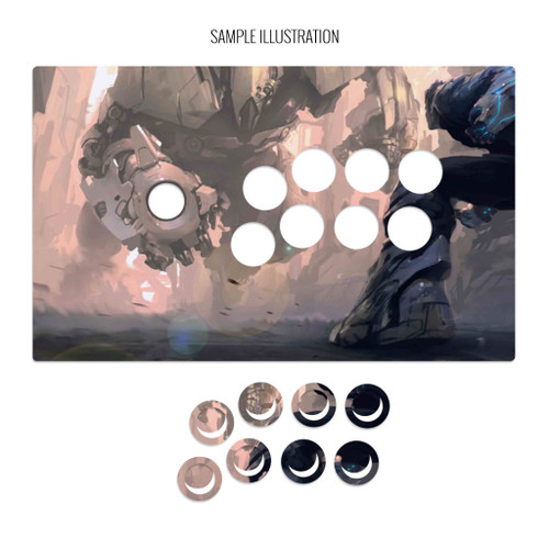 Artwork Print and Cut for MadCatz T.E.2, T.E.2+ (Generation 1 1/16" Adjusted)