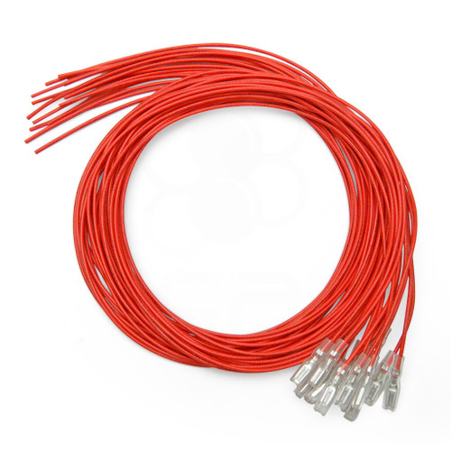 Red 16pc 22 AWG Wire with .187 Quick Disconnect