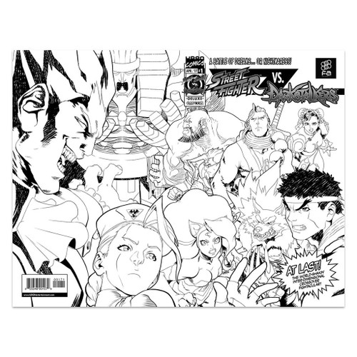 Udon Street Fighter VS. Darkstalkers Issue #1 (FA Exclusive Black/White Cover)