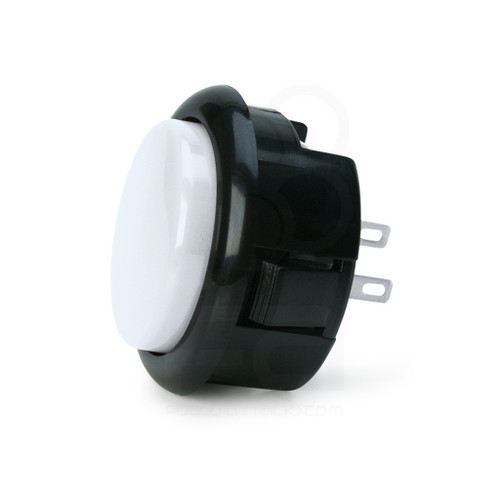 Seimitsu PS-15 Low Profile Pushbutton White/Black