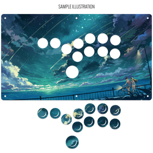 Artwork Print and Cut for AllFightSticks 14.5" Stickless Panel