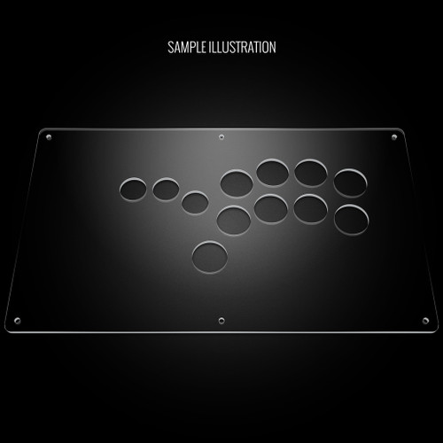 Blank Plexi Cover for AllFightSticks 14.5" Shiokenstar Panel