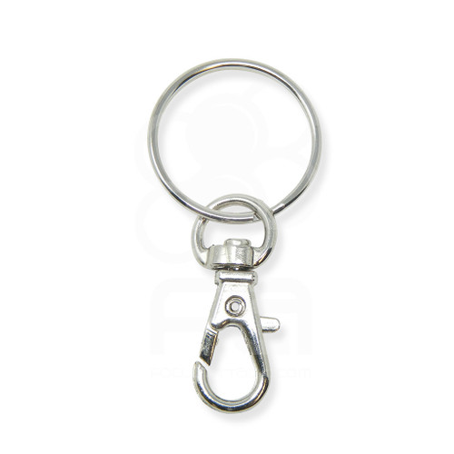 Metal Swivel Lanyard Snap Clasp with Key Ring