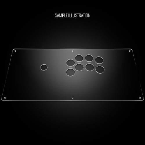 Blank Plexi Cover for AllFightSticks 18" Sega 2P Extended Panel