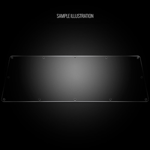 Blank Plexi Cover for AllFightSticks 18" Bottom Window