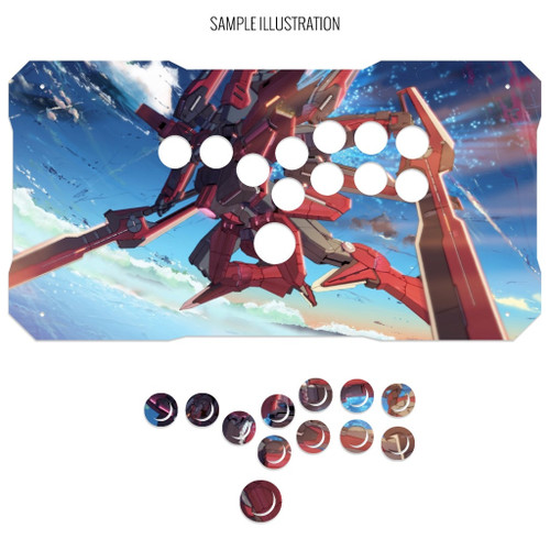 Artwork Print and Cut for BNB Fightstick Gen 1 Allbutton Panel