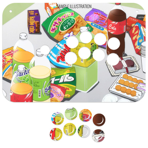 Artwork Print and Cut for Junk Food Arcades Gen 2 Snackbox Noir Panel