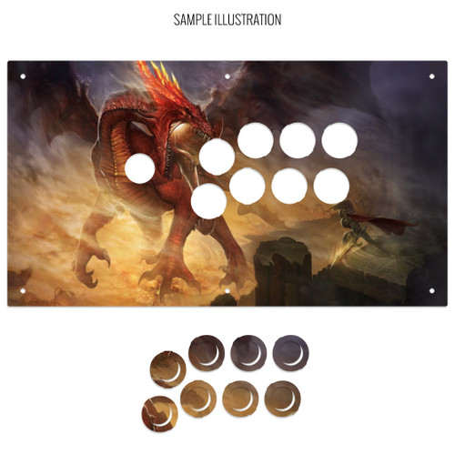 Artwork Print and Cut for MadCatz EGO, Dragonslay, GameSir, LeEco, and Gorilla Gaming Pro Fightstick