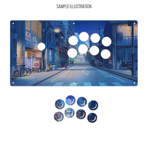 Artwork Print and Cut for AllFightSticks 16" Noir Panel