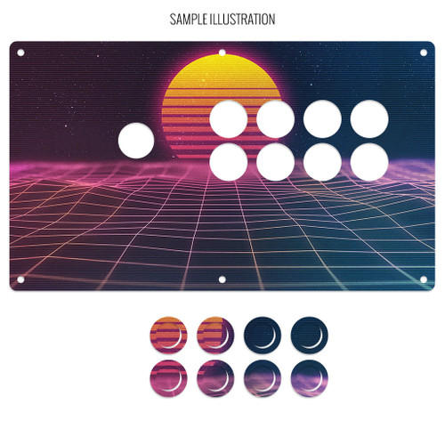 Artwork Print and Cut for AllFightSticks 14" Happ/IL Capcom Panel