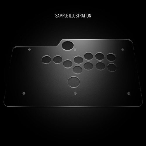 Blank Plexi Cover for Venom (PS4)/Mayflash F500 Universal Stickless