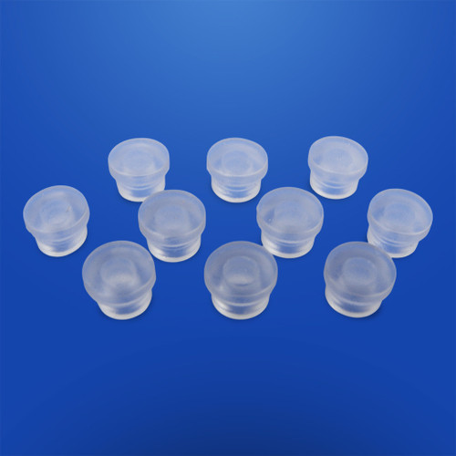 Flat Top 6x6mm Option Button Caps for Haute42 (10 Pak):Clear