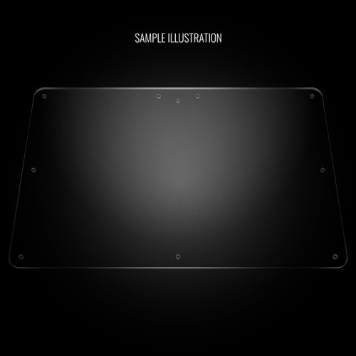 Blank Replacement Plexi Cover for Haute42 R Series, T Series Bottom