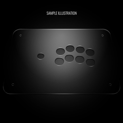Blank Plexi Cover for Junk Food Arcades Snackbox Gen 1 Noir Panel