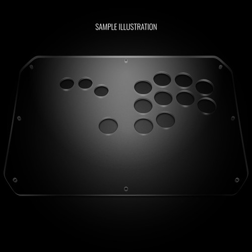 Blank Plexi Cover for ENTH Atlas Phantom Layout L (Minokazu Juggernaut)