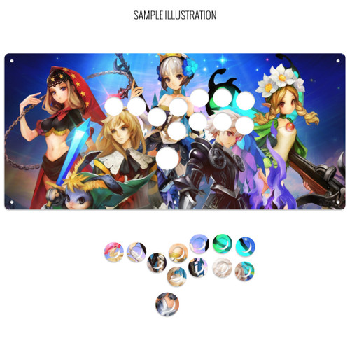 Artwork Print and Cut for AllFightSticks 18" Stickless Panel