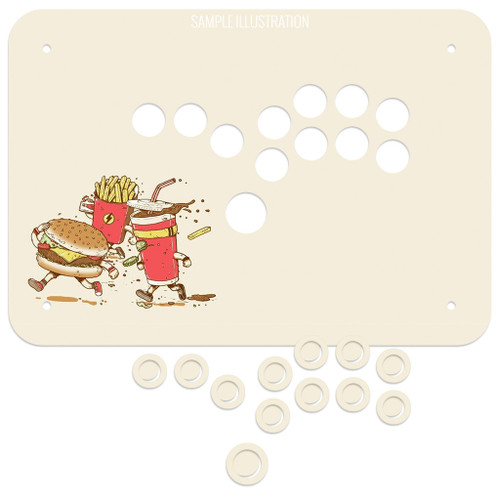 Artwork Print and Cut for Junk Food Arcades Snackbox Gen 1 Button Only Comfort Panel