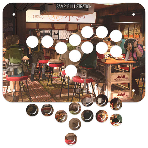 Artwork Print and Cut for Junk Food Arcades Snackbox Gen 1 Button Only Big Hands Panel