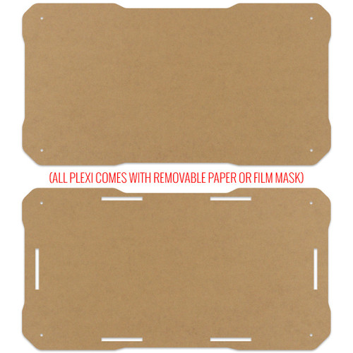 BNB Fightstick Gen 2 and 3 Clear Plexi Replacement Bottom Panel