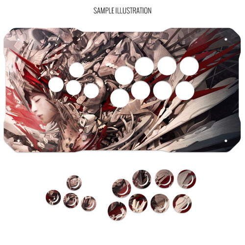 Artwork Print and Cut for BNB Fightstick Gen 2 and 3 WASD Panel