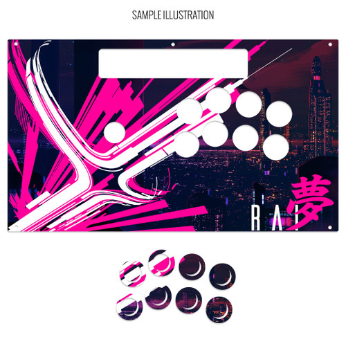 Artwork Print and Cut for Razer Panthera Noir Replacement Panel