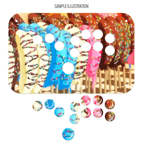 Artwork Print and Cut for Junk Food Arcades Snackbox Gen 2 2022 Edition Mini Button Only Panel