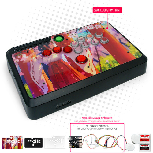 Mayflash F500/Elite/Venom Stickless Custom Art/Plexi Bundle