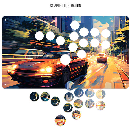 Artwork Print and Cut for Overdrive Arcade Neo - Focus Attack