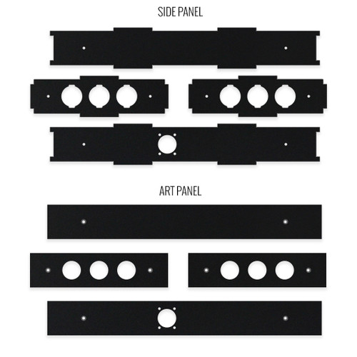 BNB Fightstick Gen 2 and 3 Black Matte Replacement Side Panels
