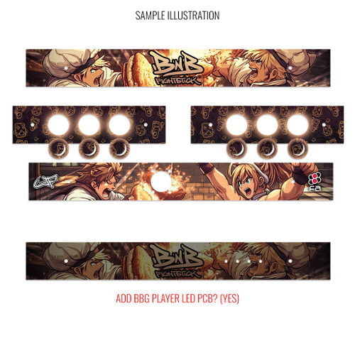 Artwork Print and Cut for BNB Fightstick Gen 3 Sides - Focus Attack