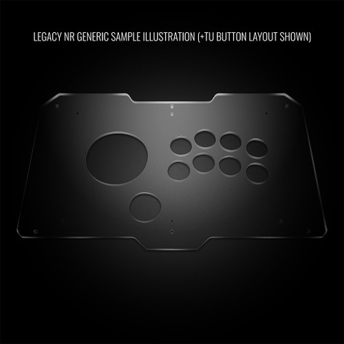Blank Plexi Cover for Arcade Sticks Indonesia VM6R Legacy NR Generic Layout (Read Description)