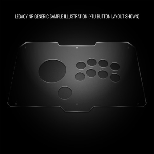 Blank Plexi Cover for Arcade Sticks Indonesia VM6R Legacy NR Generic Layout (Read Description)