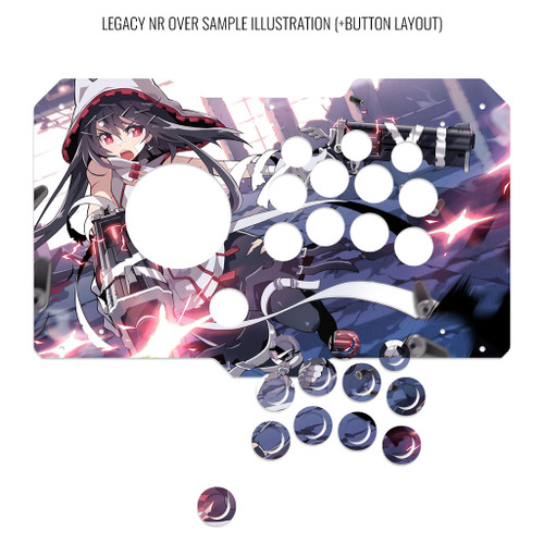 Artwork Print and Cut for Arcade Sticks Indonesia VM6R Legacy NR Over Layout