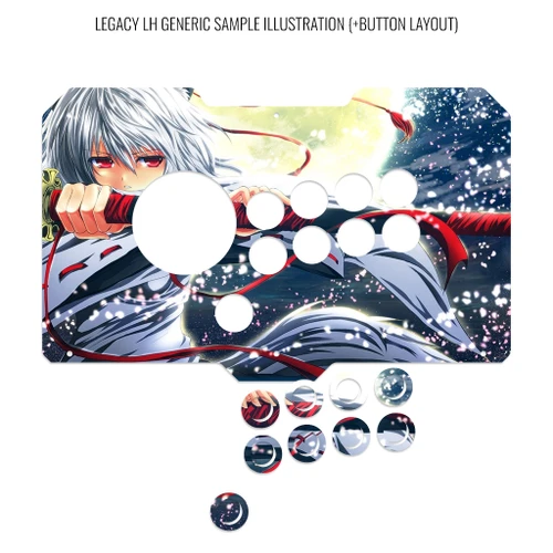 Artwork Print and Cut for Arcade Sticks Indonesia VM6R Legacy LH Generic Layout
