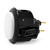 Black Rim Sanwa OBSF 30mm Pushbutton White / Black