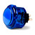 Seimitsu PS-14-K 30mm Snap In Pushbutton: Blue