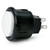 Seimitsu PS-14-D 24mm Pushbutton White/Black