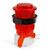 IL PSL-CV Convex Translucent Short Stem Pushbutton - Red