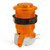 IL PSL-CV Convex Translucent Short Stem Pushbutton - Amber/Orange