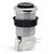 IL PSL-L Concave Long Stem Pushbutton - Chrome with Black Plunger