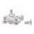 Hit Box Rivet Snaps 0.197" Nylon - White (Set of 10)