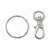 Metal Swivel Lanyard Snap Clasp with Key Ring