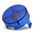 Mix and Match Seimitsu PS-15S Textured Plunger Cap: Translucent Blue
