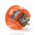 Qanba Gravity KT Adjustable Throw 24mm Translucent Arcade Button: Clear Orange