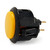 Black Rim Sanwa OBSF 30mm Pushbutton Yellow / Black