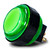 Seimitsu PS-14-KN 30mm Screw Button: Green
