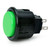 Seimitsu PS-14-D 24mm Pushbutton Green/Black