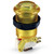 IL PSL-L Translucent Concave Long Stem Pushbutton - Yellow