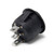 Mini Round 3-Pin SPDT ON-OFF-ON Rocker Switch - Black